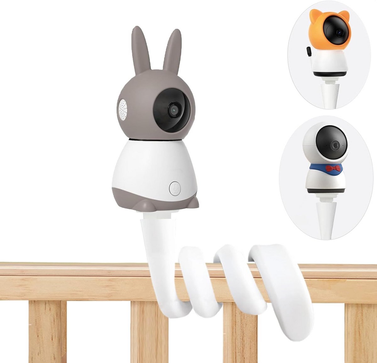 Flexibele Universele Houderset voor Babyfoon Camera's - Wand- en Tafelmontage