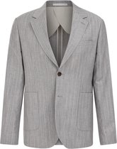 Van Gils Heren slim fit blazer van linnenmix met krijtstreep