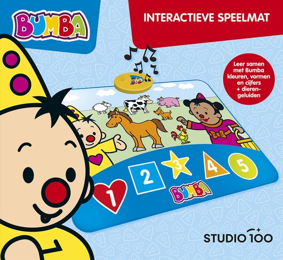 Bumba - Activity-Center - Interactieve speelmat met geluid - Dieren - 90 x 70 cm - Leer samen met Bumba kleuren, vormen en cijfers + dierengeluiden van Bumba — afbeelding 4
