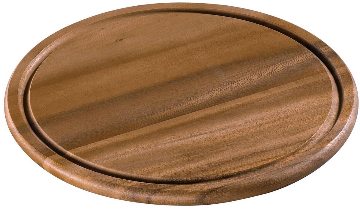Ronde Houten Serveerplank of Snijplank van Acaciahout 30 cm