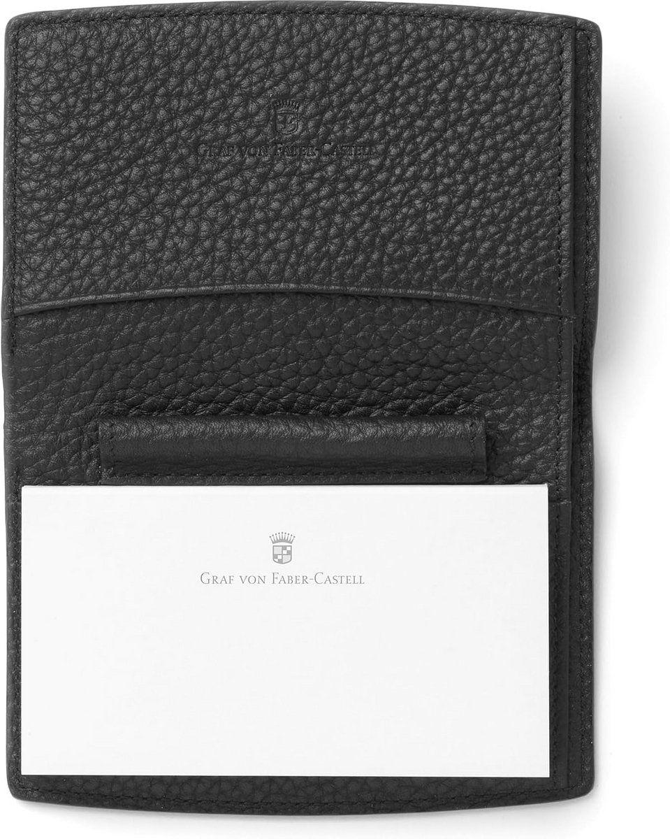Luxe Pennen Etui van Zacht Leer - Zwart