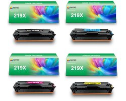 INKFIND 219X (W2190X/W2191X/W2192X/W2193X) tonercartridge multipack van 4 stuks (Zwart+Cyaan+Magenta+Geel) compatibel met HP 219X… - 4-pack BK/C/M/Y