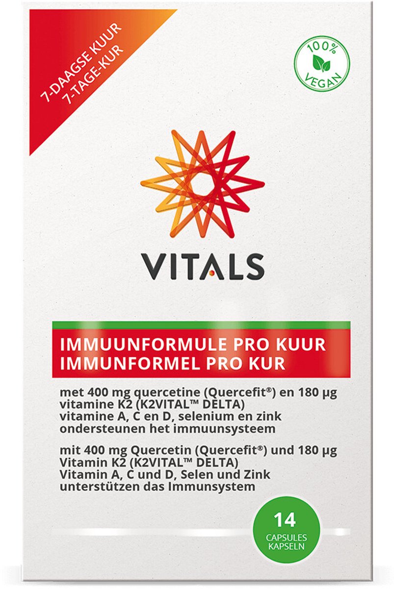 Vitals - Immuunformule Pro Kuur - 2 x 14 capsules - Voordeelverpakking