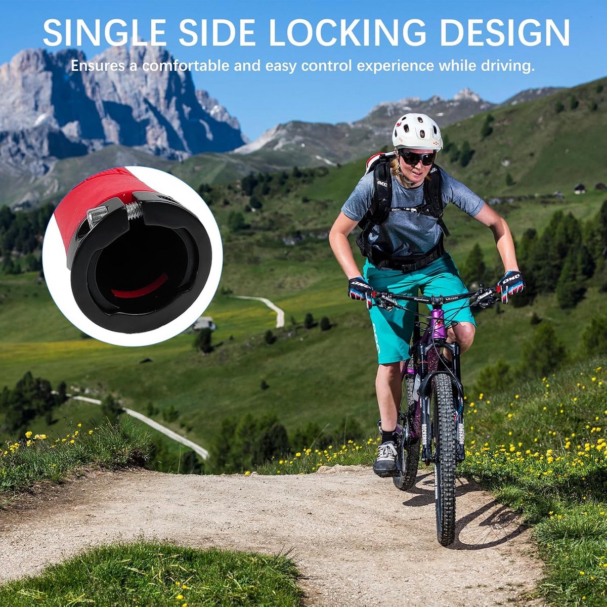Ergonomische Fiets Handvatten Universeel Stuur Geschikt voor Mountainbike Stadsfiets Scooter