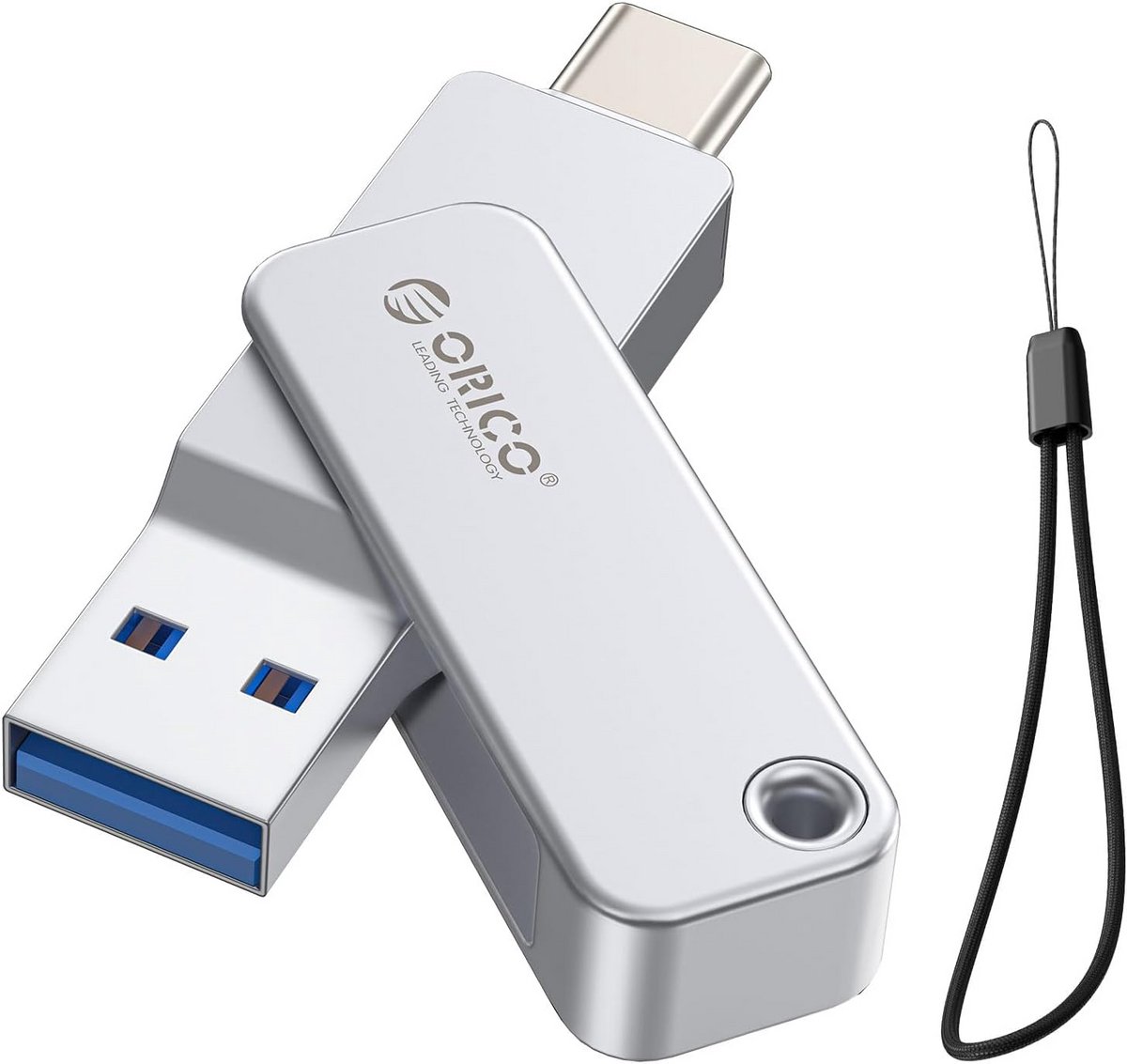 256GB USB-C & USB-A Dual Flash Drive - Snelle Geheugenstick voor Telefoon en Laptop