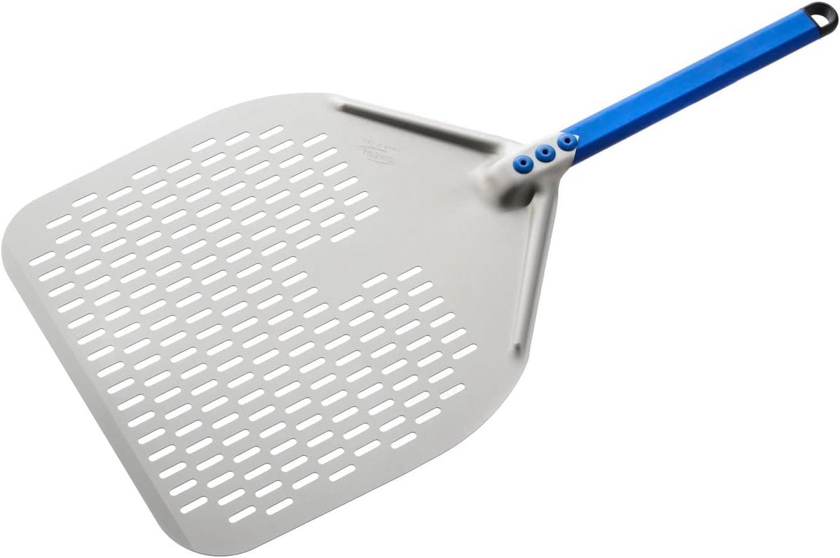 Professionele Pizza Schep Aluminium Blauw - Grote Schop voor Ovens en BBQ