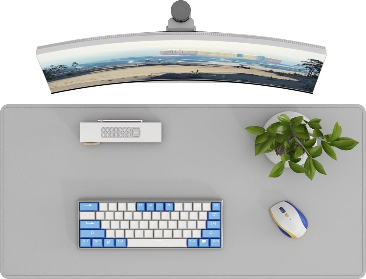 Grote Bureauonderlegger Leer - Antislip Tafelmat voor Desktop, Kantoor en Laptop