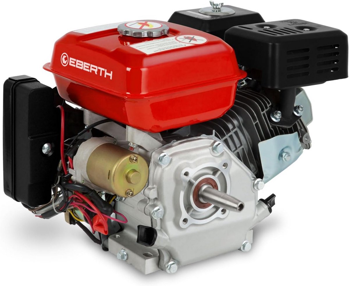 Krachtige 6.5 PK 4-Takt Benzinemotor met E-Start en 19mm Conische As