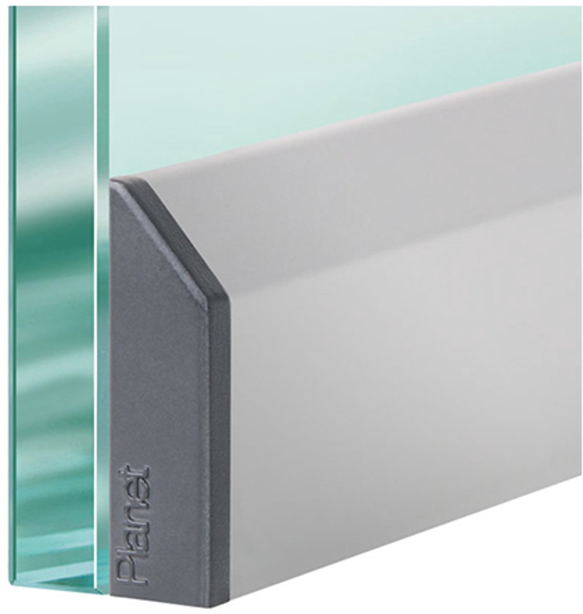 Valdorpel Planet KG smal - voor glazen deuren - Lengte 835-710 mm - zelf in te korten - 48 dB geluidswerend