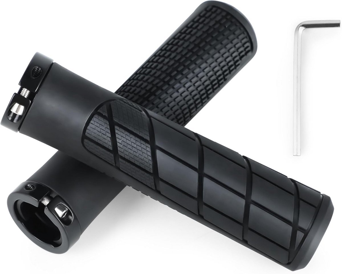 Ergonomische Fietsstuur Grips met Dubbele Bevestiging voor Mountainbike, Stadsfiets en Scooter