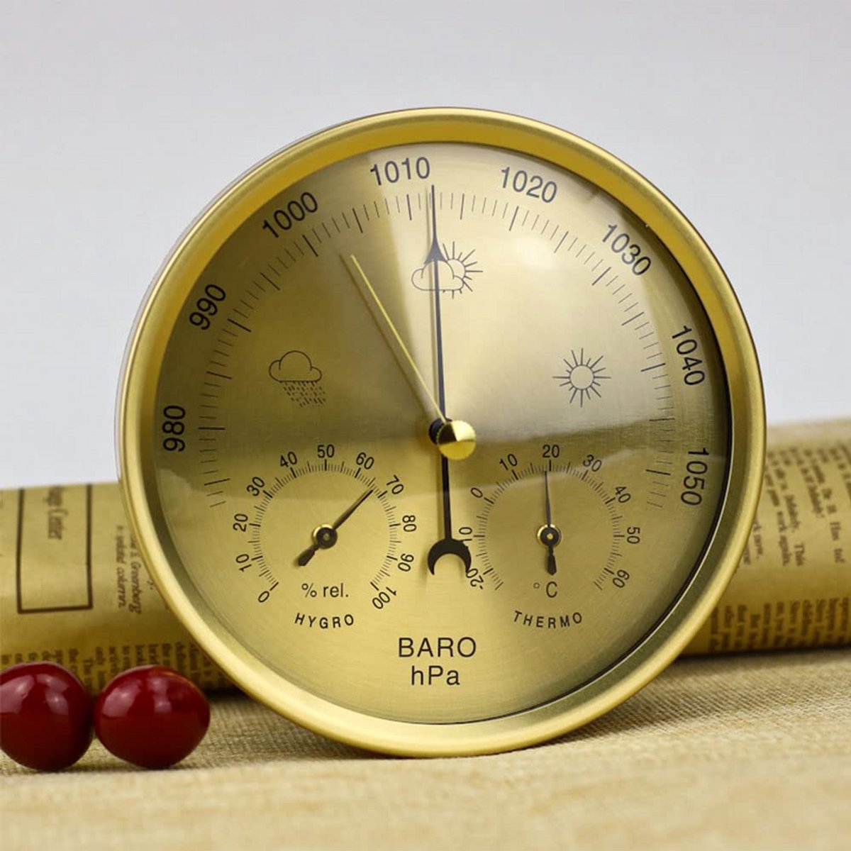 Analoge Buiten Weerstation - Barometer, Thermometer & Hygrometer voor Binnen en Buiten