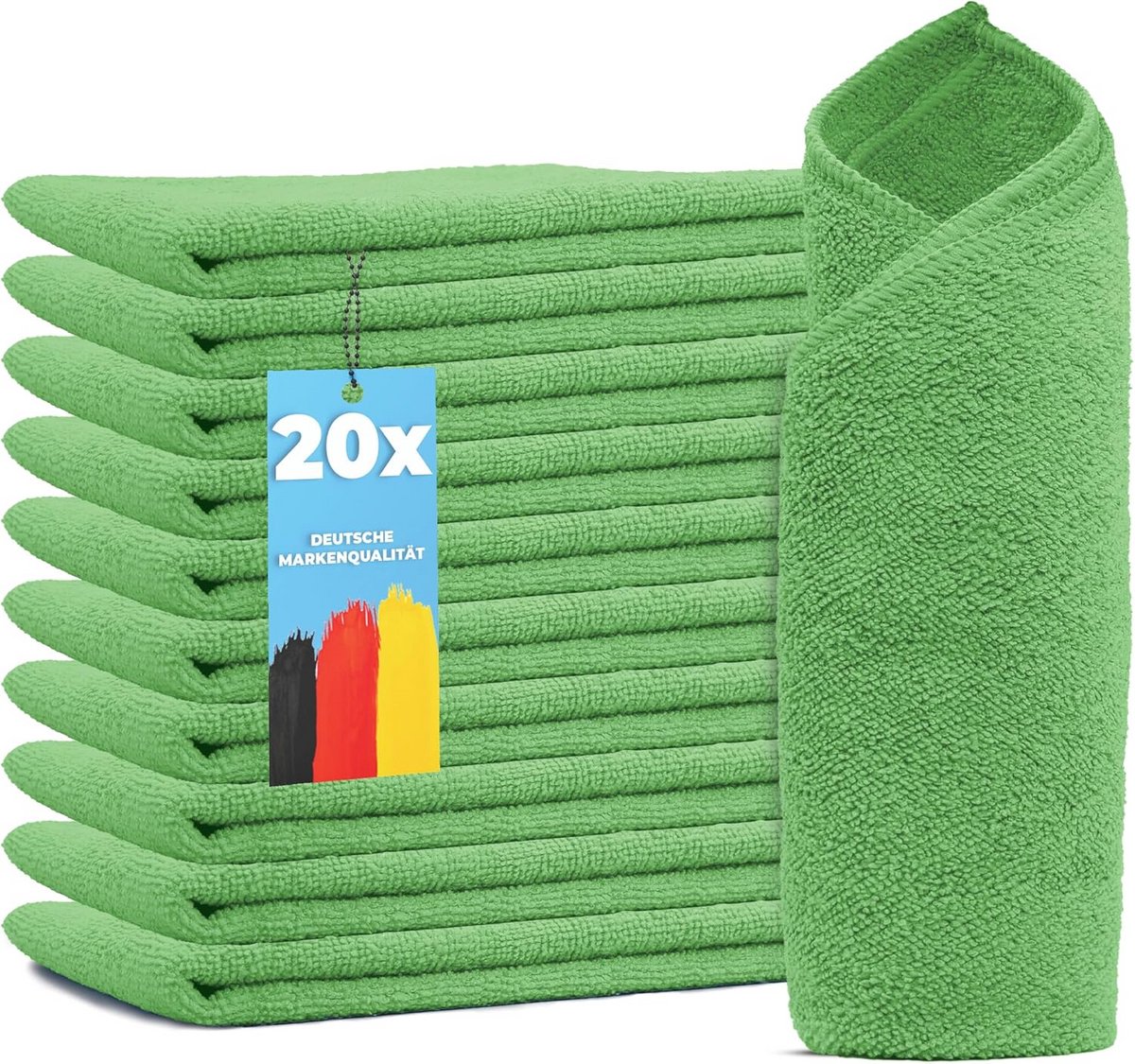 20x Microvezeldoeken - Keukendoeken & Schoonmaakdoeken 40x40 cm - Absorberend