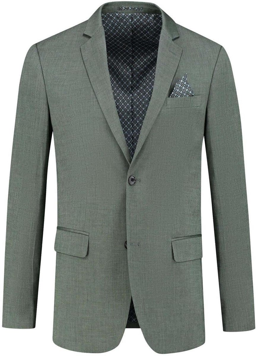 GENTS - pak / kostuum 3-delig blend - Polyblend - Groen - Maat 44/S