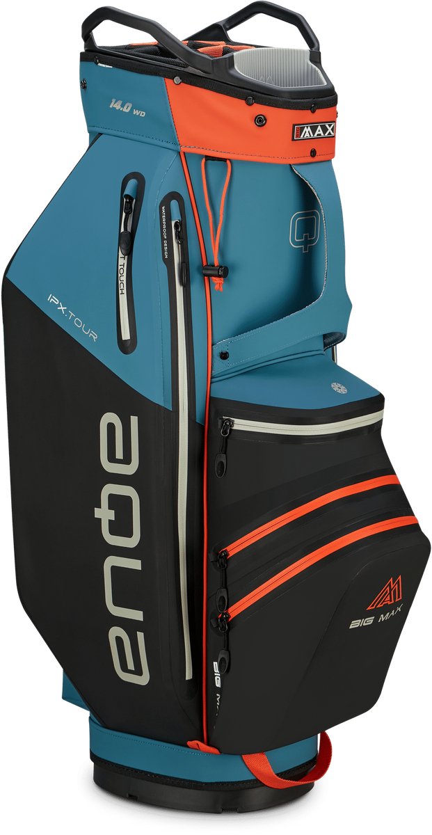 Big Max AQUA IPX Tour - Waterdichte Golftas - Cartbag - BLAUW Zwart van Big Max — afbeelding 4