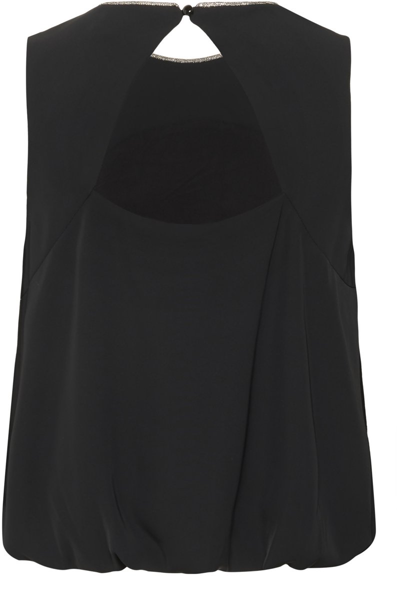 Top OLGA GLITTER KAFFE BLACK DEEP 100121