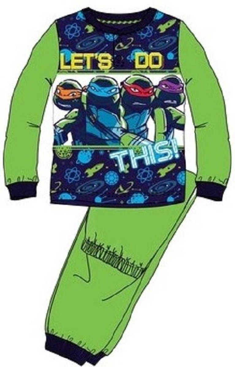 Teenage Mutant Ninja Turtles pyjama - maat 98 - Groen - 100% katoen