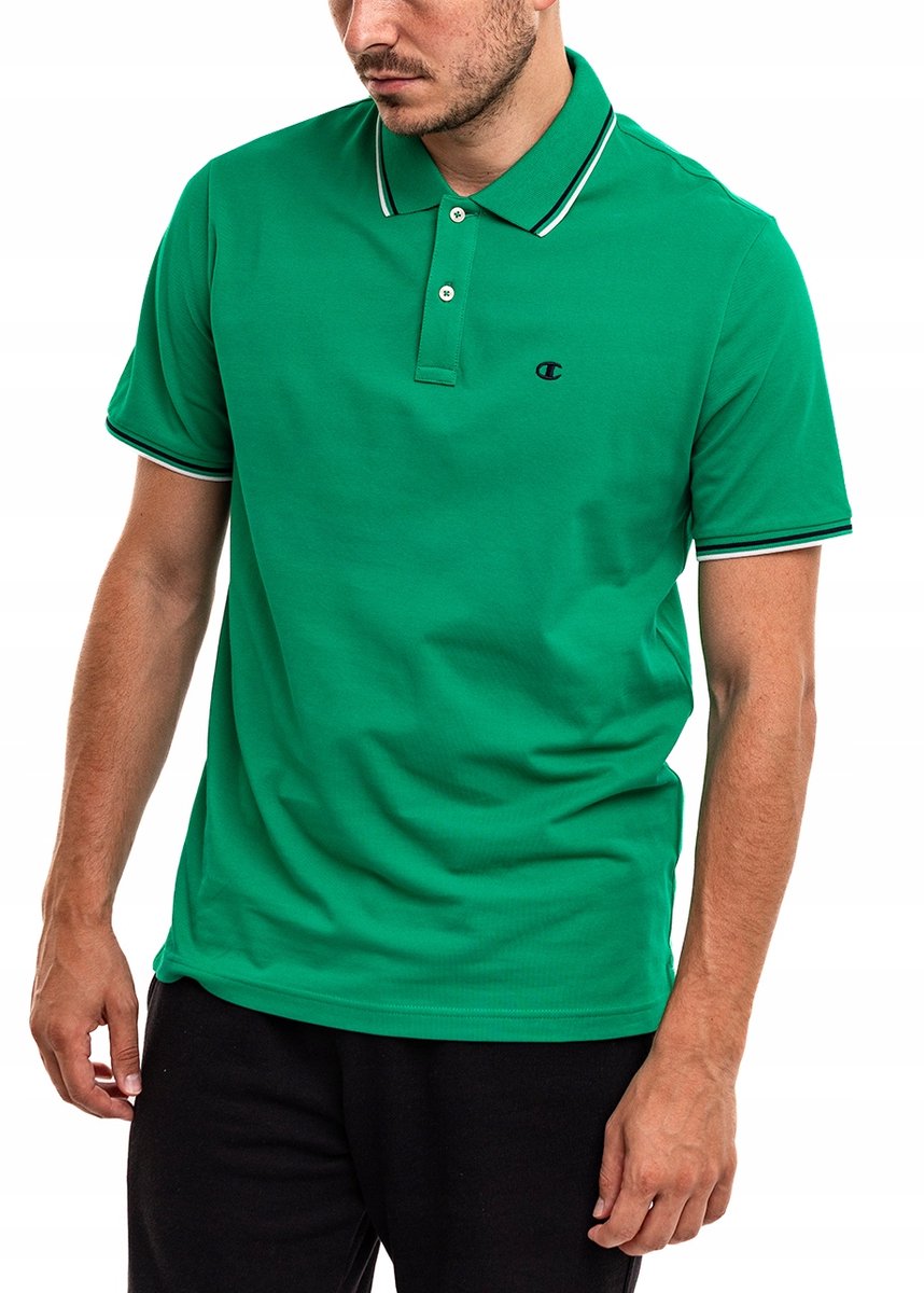 Champion Poloshirt Heren – Katoen Groen