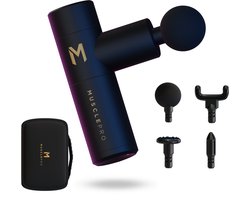 Mini - aluminium massage gun - professioneel massage apparaat - massage pistool - spier massage - sport massage - 4 mondstukken