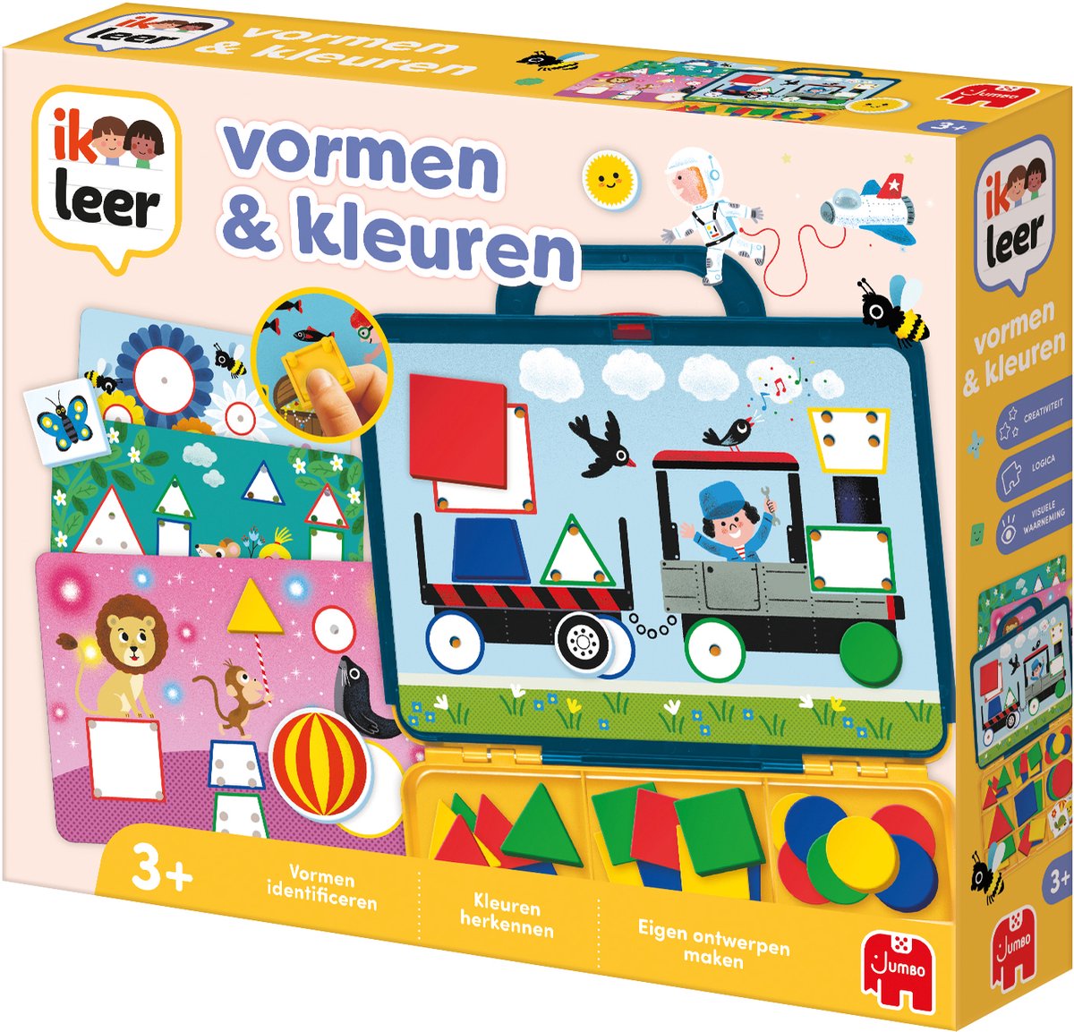 Jumbo - Ik Leer - Vormen & Kleuren - Educatief spel - Vanaf 2 jaar - Spelenderwijs leren - Speelgoed in koffer — afbeelding 2