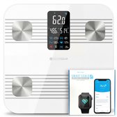 Silvergear Weegschaal Personenweegschaal Premium - Weegschaal met Lichaamsanalyse 18x - Slimme Scale