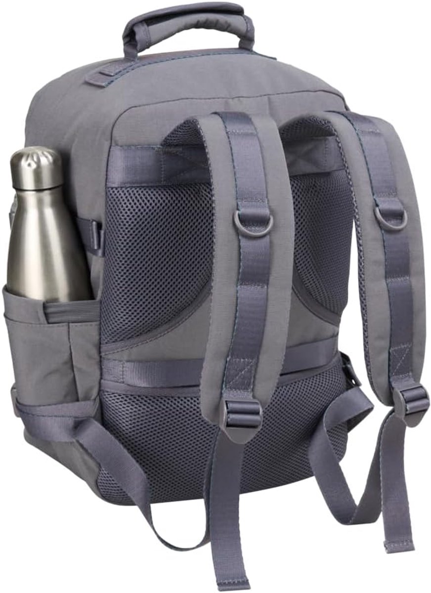 CabinMax Metz Reistas – Handbagage 24L Ryanair / Wizz Air – Rugzak Transavia – Schooltas - 40x30x20 cm – Compact Backpack – Lichtgewicht – Magma Grey – foto 2