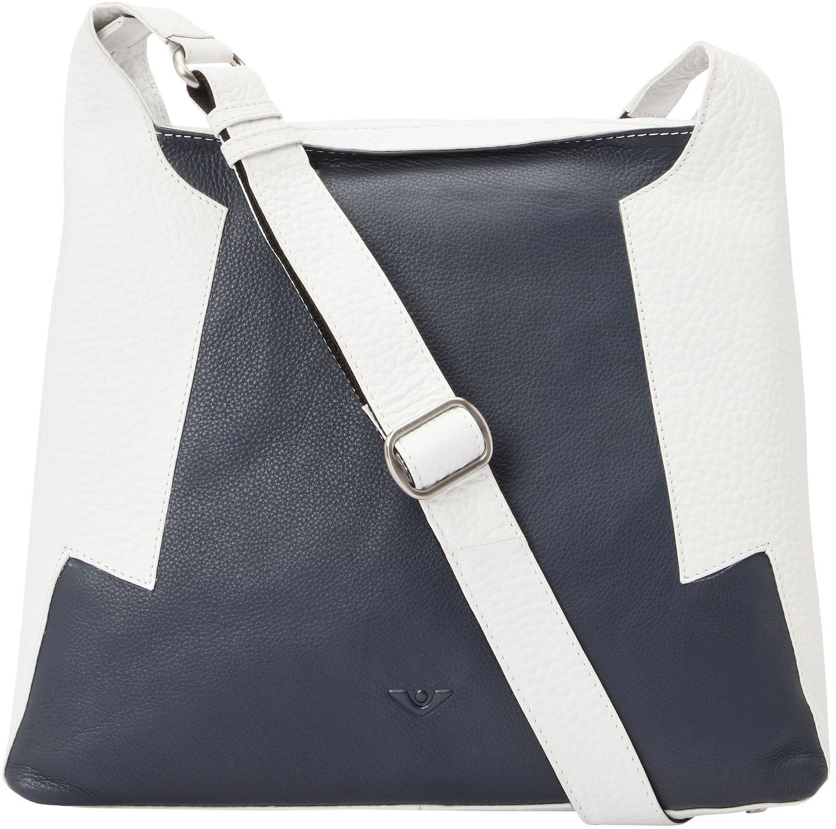 Voi Boston Crossbody tas Leder 32 cm - Dames - blau-weiss