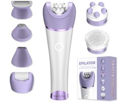 Epilator - Alles-in- Epilator - Waterdichte Multifunctionele Ontharings- en Trimmer Apparaat - IPX7 - Type-C Opladen - Met 6 Opzetstukken