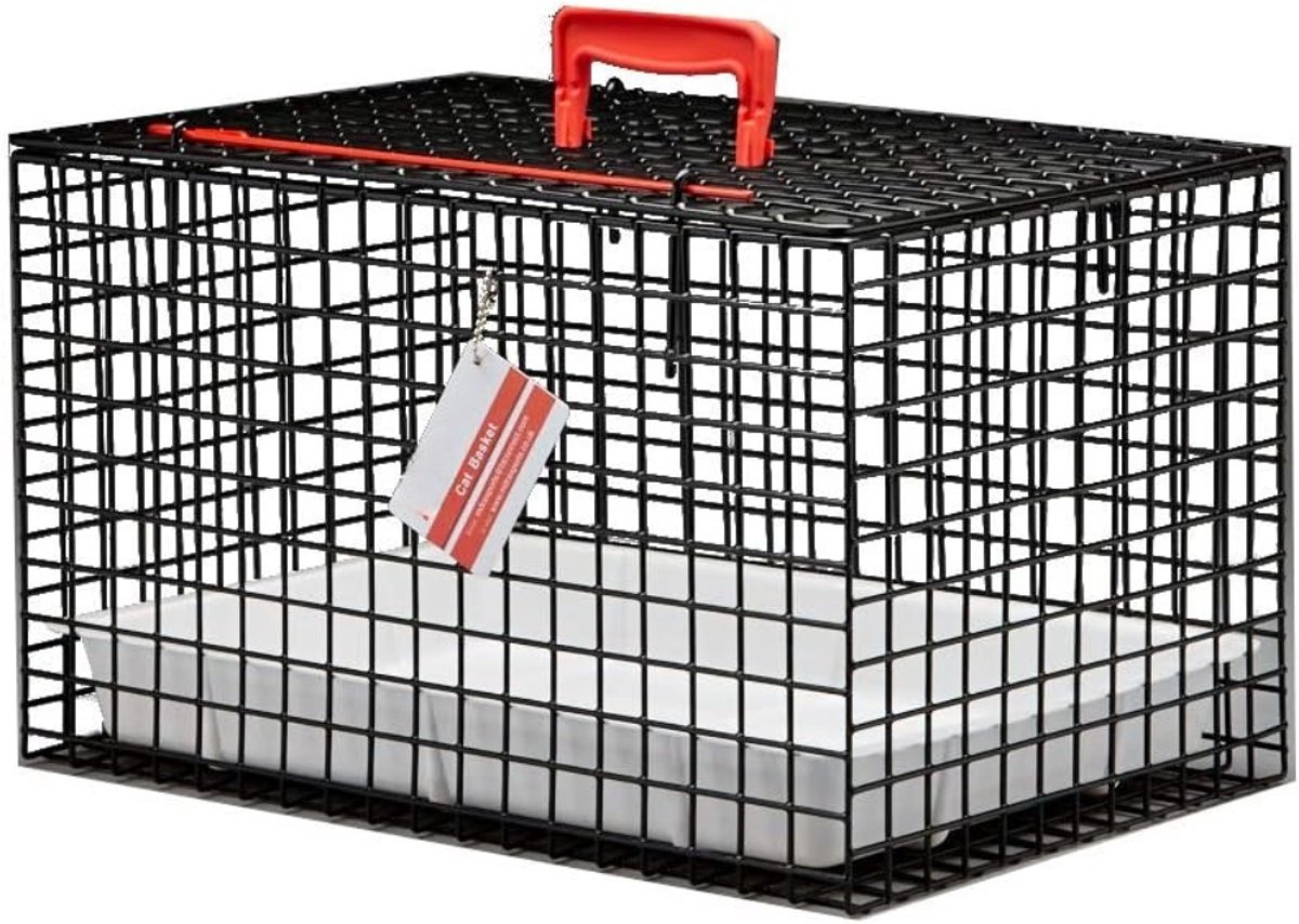 Aura® Kattenbench – Draadkooi – Bench Voor Hond of Kat – Kattenkooi – Zwart - 48cm x 32cm x 31cm