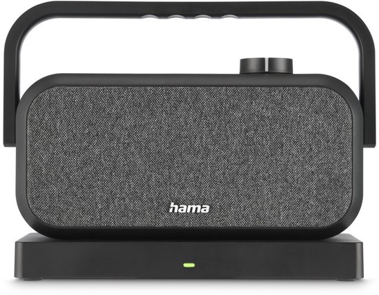 Draadloze Hama tv-speaker zwart, 2,4 GHz latentievrij, stereogeluid, oplaadstation, sound-modi