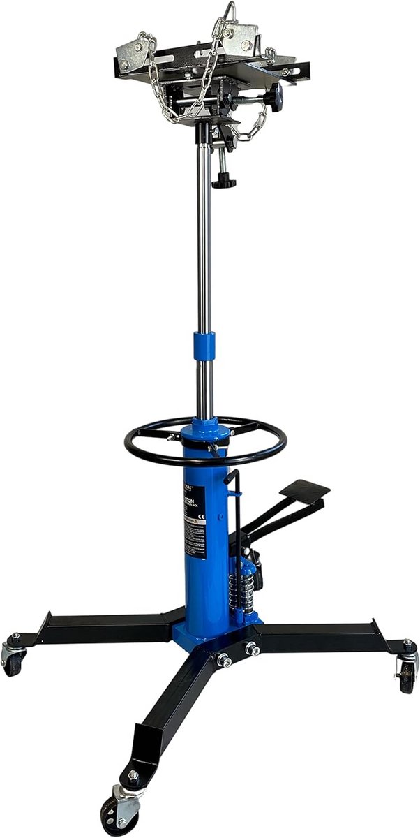 Hydraulische Transmissiekrik 500 kg - Motorlift met Dubbele Zuiger en Verstelbare Hefhoogte