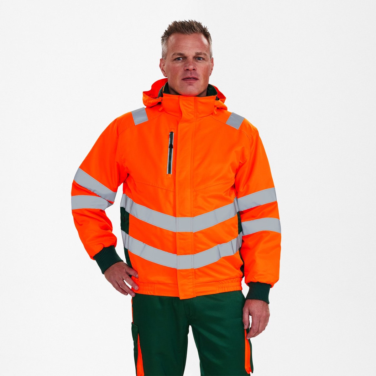 Engel Safety pilot jack 1247-935 - Hi-vis Orange / Green - 3XL