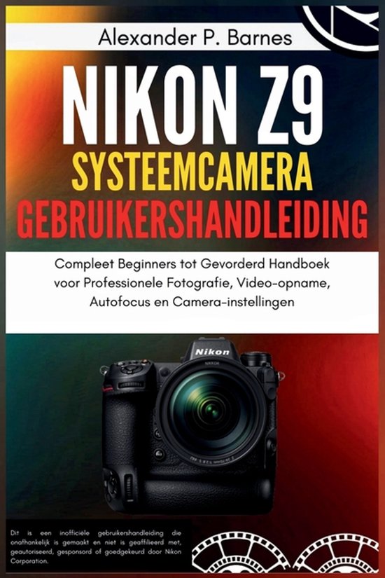 Nikon Z9 Systeemcamera Gebruikershandleiding - cover