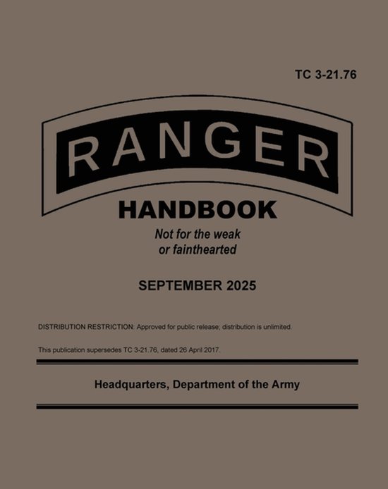 TC 3-21.76 Ranger Handbook September 2025 - cover