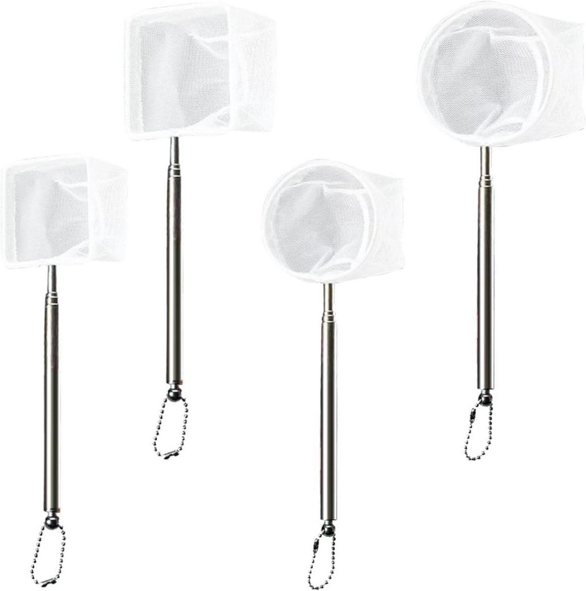 Set van 4 Visnetten voor Aquarium en Vissen