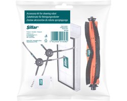 Sillar Accessoires Set voor Robotstofzuiger Xiaomi Roidmi Eve Plus – vervangings - 5-delig – HEPA Filter, Borstels & Reinigingskam