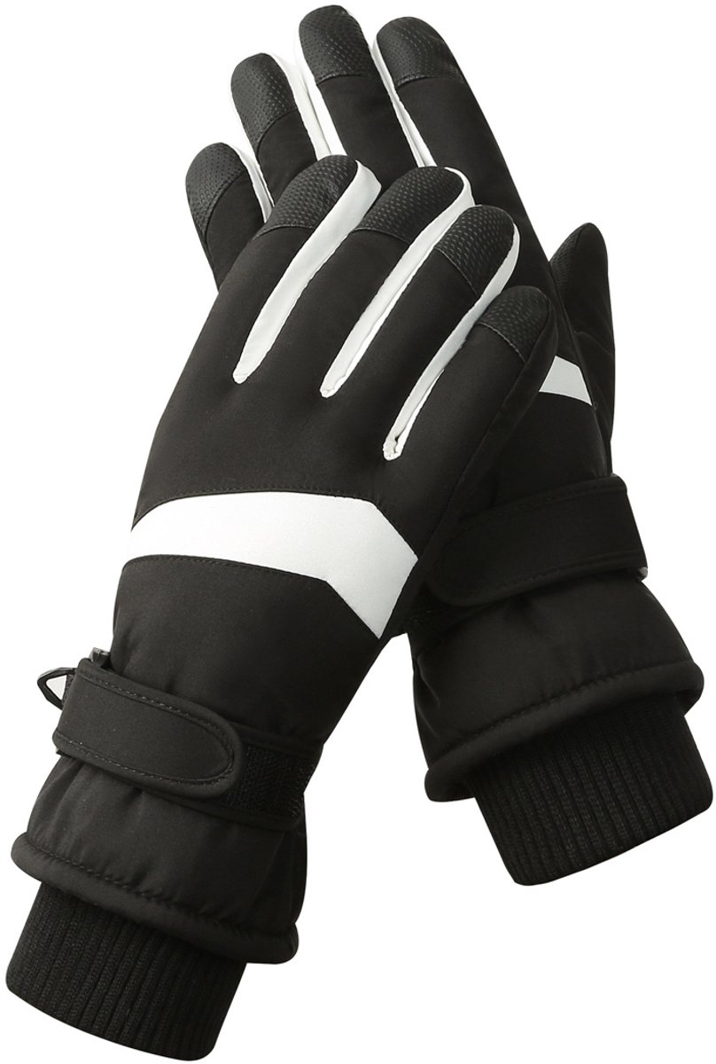 Gigicial Skihandschoenen Sneeuwhandschoenen Thermisch Warm/Antislip 1 Paar Voor Dames En Zwart