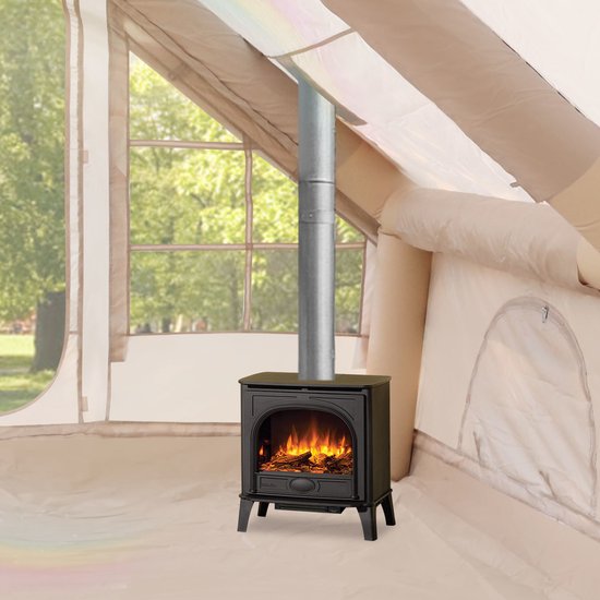 opblaasbare tent opblaasbare glamping tent Tot 6-8 personen Beige Waterdicht Camping, Tuin, Glamping 300x400x210cm van Merkloos — afbeelding 5