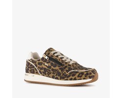XX by Mexx dames sneakers met panterprint bruin - Maat 41 - Uitneembare zool