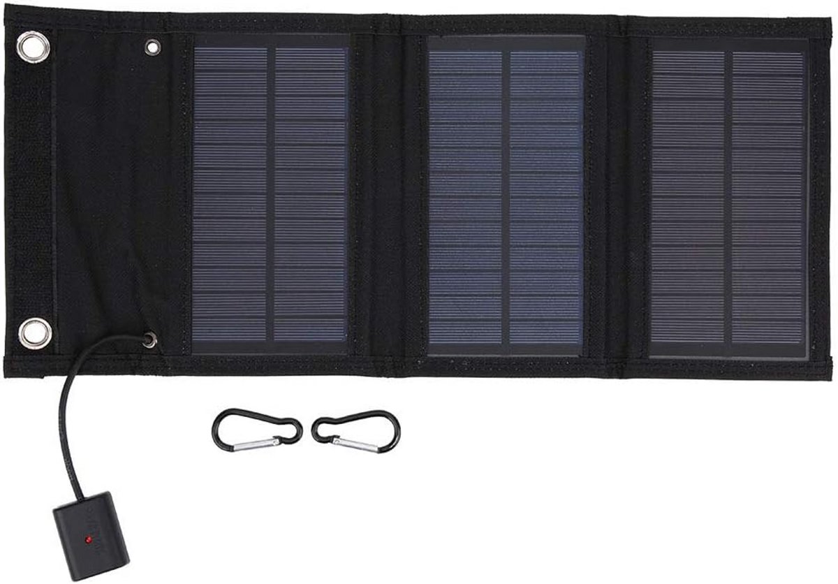 Opvouwbaar 15W Zonnepaneel Draagbare Oplader Waterdicht voor Telefoons en Laptops