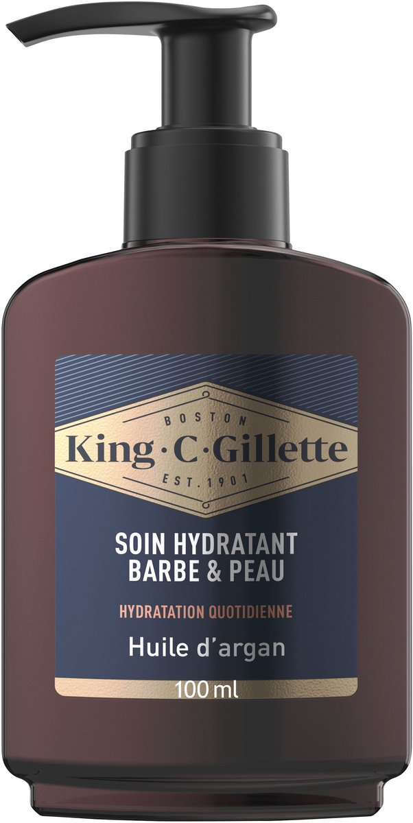 King C Gillette Baard & Huid Moisturizer - Voor het Gezicht - Voor Mannen - 100 ml