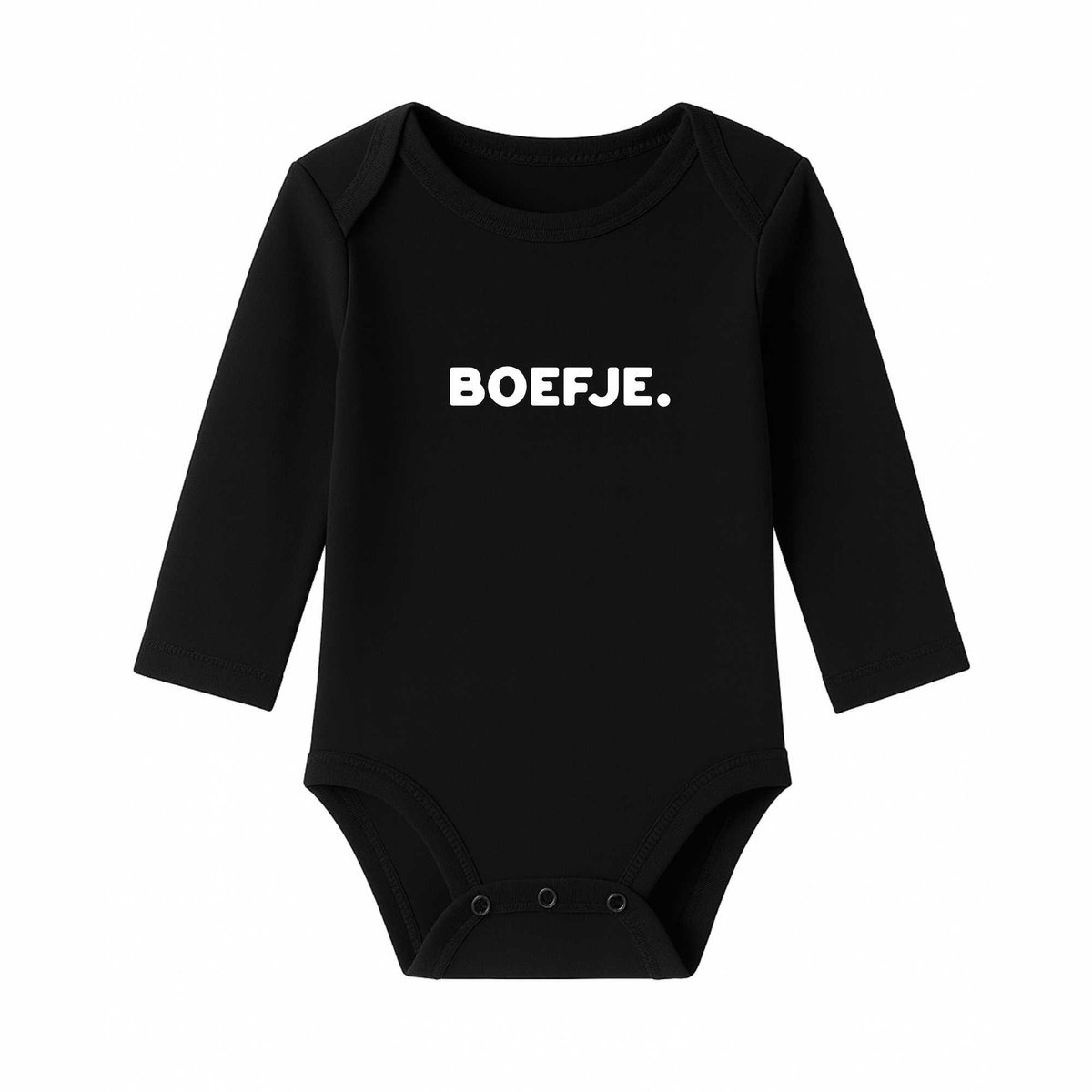 Romper Boefje - zwart - lange mouw