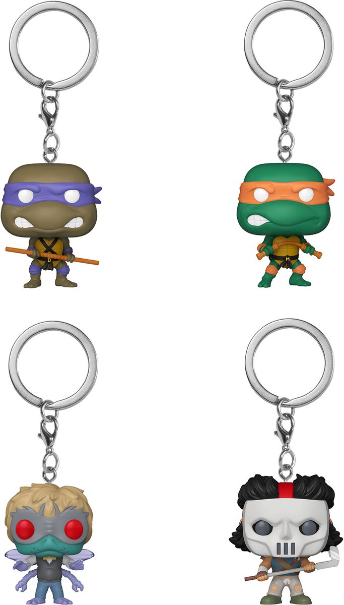 Funko Pop keychain: tmnt- 12pc pdq (blind)