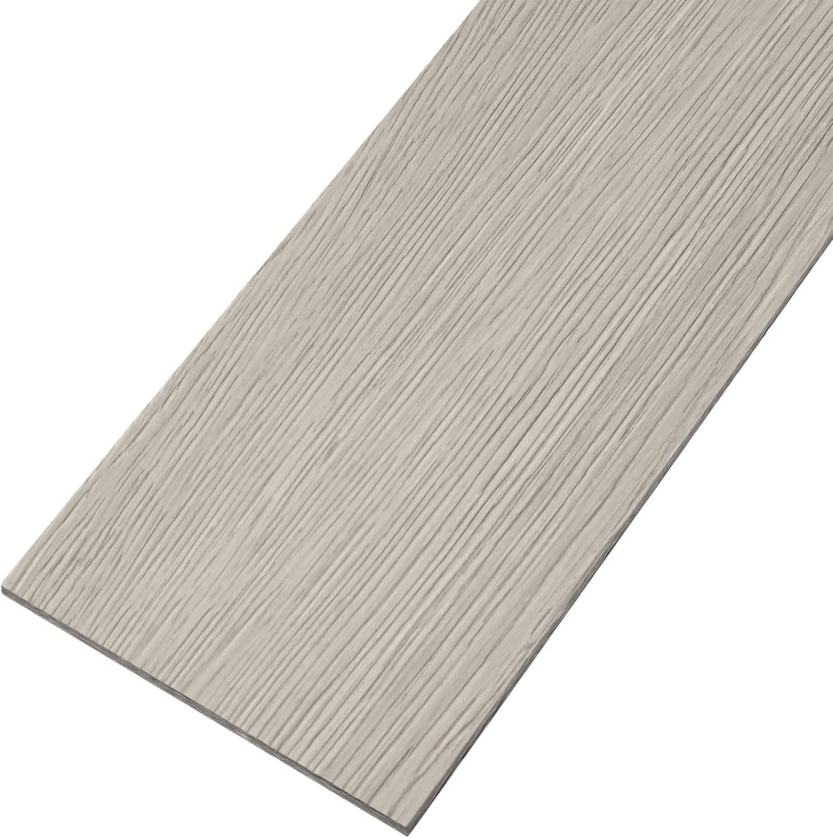 2,51㎡ PVC Vloerbedekking Zelfklevend Vinylvloer Hout-optiek Laminaat Vinyl Tegels Vloer Kleeftegels Slijtvast & Waterdicht Vloerbedekkingen 18 Stuks Planken Set voor Keukens Woonkamer (Beige-grijs) NAIZY