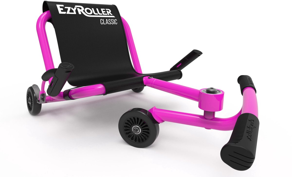 Bol.com EzyRoller Classic skelter - Waveroller voor kinderen 4 tot 14 jaar of 99 tot 137 cm - Verstelbare driewieler - Roze aanbieding