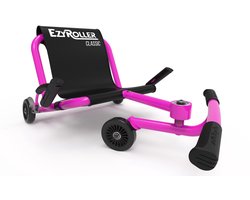 EzyRoller Classic skelter - Waveroller voor kinderen 4 tot 14 jaar of 99 tot 137 cm - Verstelbare driewieler - Roze