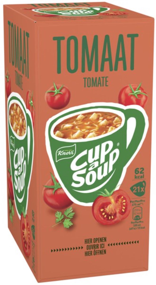 Cup a soup knorr tomaat 175ml | 4 stuks