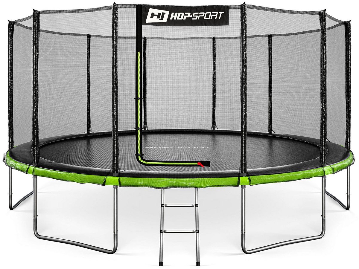 Hop Sport HS-T16A – Trampoline – Ø488 cm 16FT – Buitennet Veiligheidsnet – Incl. Ladder