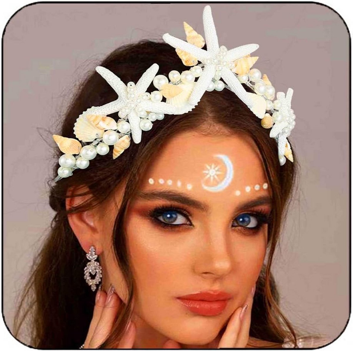 Boho Schelp Zeemeermin Haaraccessoire Bruiloft Hoofdband Strand Bruidskroon