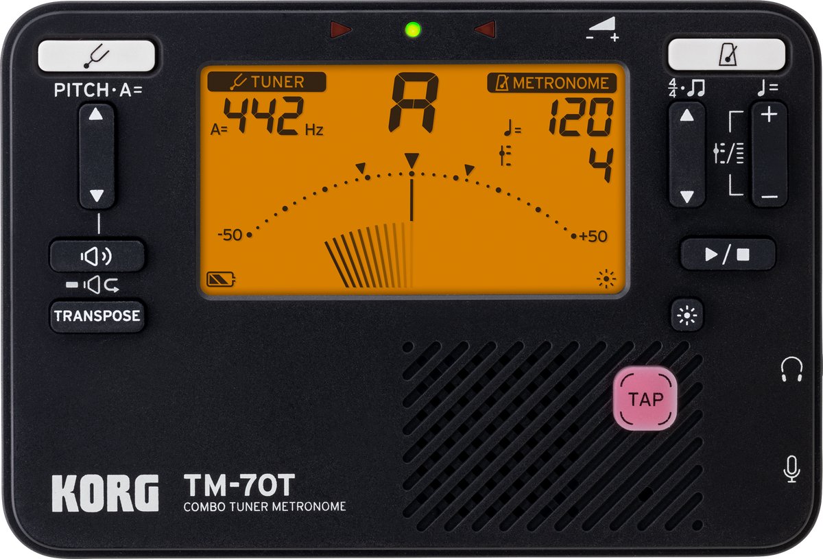 KORG TM-70T De perfecte combinatie van stemapparaat en metronoom.