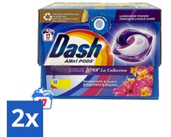 2 x Dash - Lenor Collectie - Wasmiddel Capsules - All-in-1 Pods - Witte en Gekleurde Was - Gemberlelie & Guava - 17 Wasbeurten - Wasmiddel Capsules - Waspoeder Capsules - Lenor Geur - Gemberlelie - Guava
